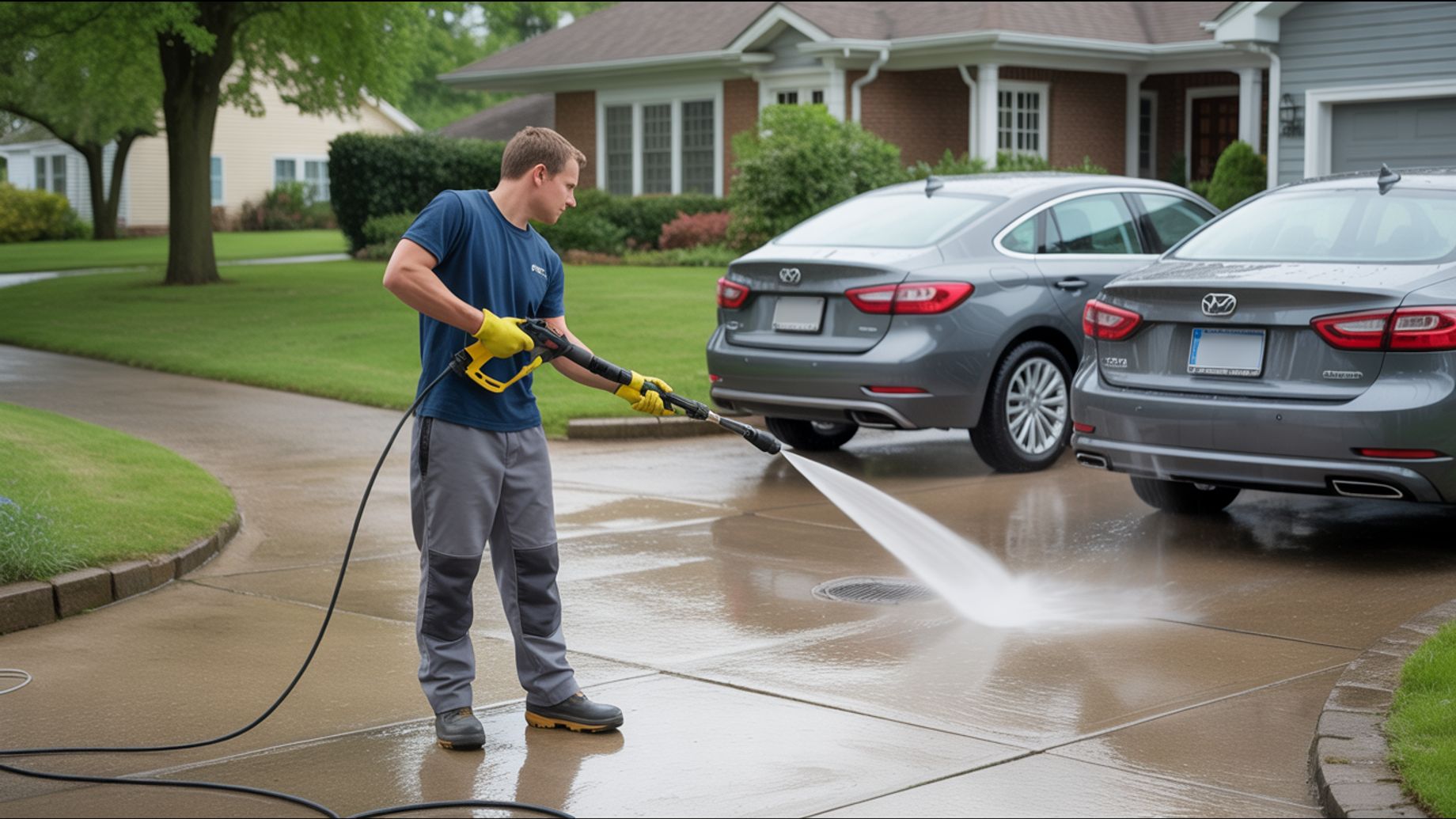 Pressure washing photo 7